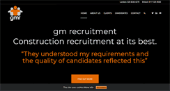 Desktop Screenshot of gmrecruitment.co.uk